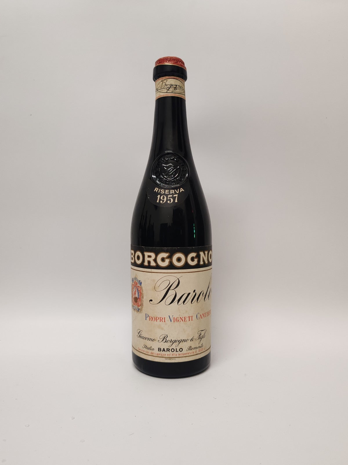 Barolo Borgogno Riserva 1957 – 0,72 l 13,5% – Top Zustand, Rarität