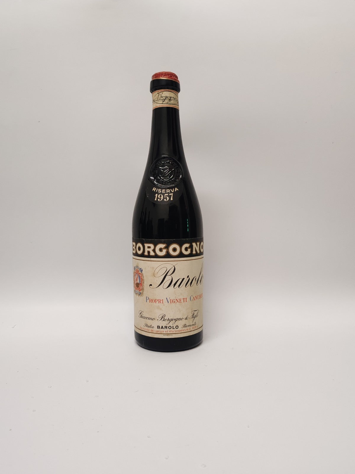 Barolo Borgogno Riserva 1957 – 0,72 l 13,5% – Top Zustand, Rarität