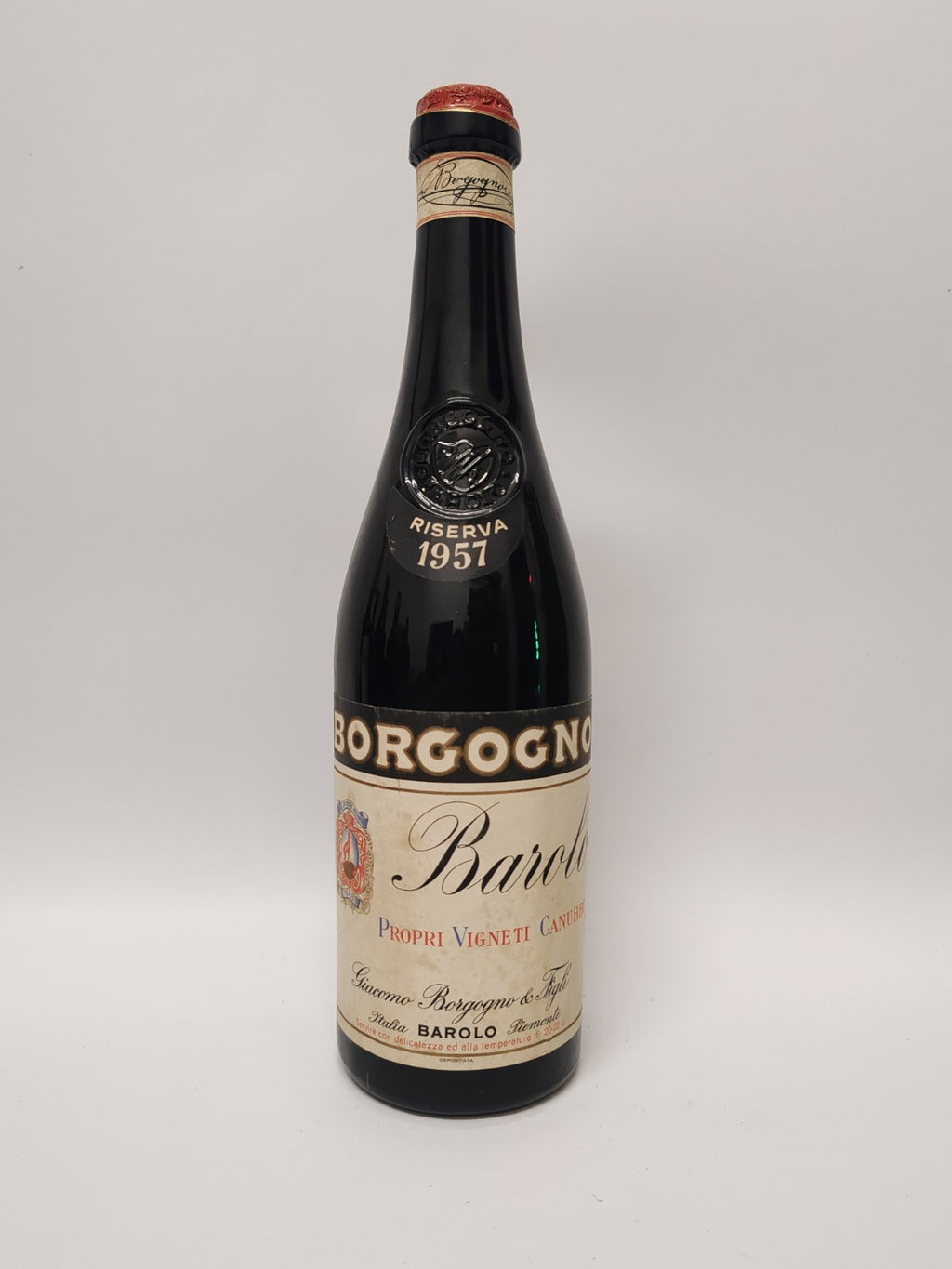 Barolo Borgogno Riserva 1957 – 0,72 l 13,5% – Top Zustand, Rarität