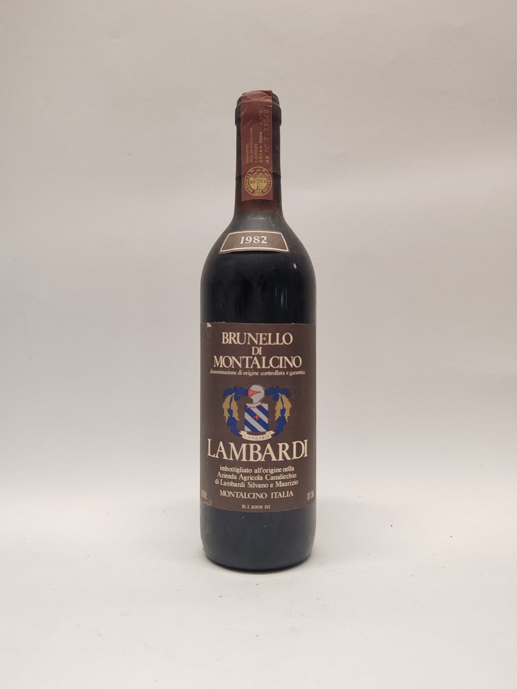 Brunello di Montalcino 1982 Canalicchio di Lambardi 0,75L 13% – Rarität Top Zust