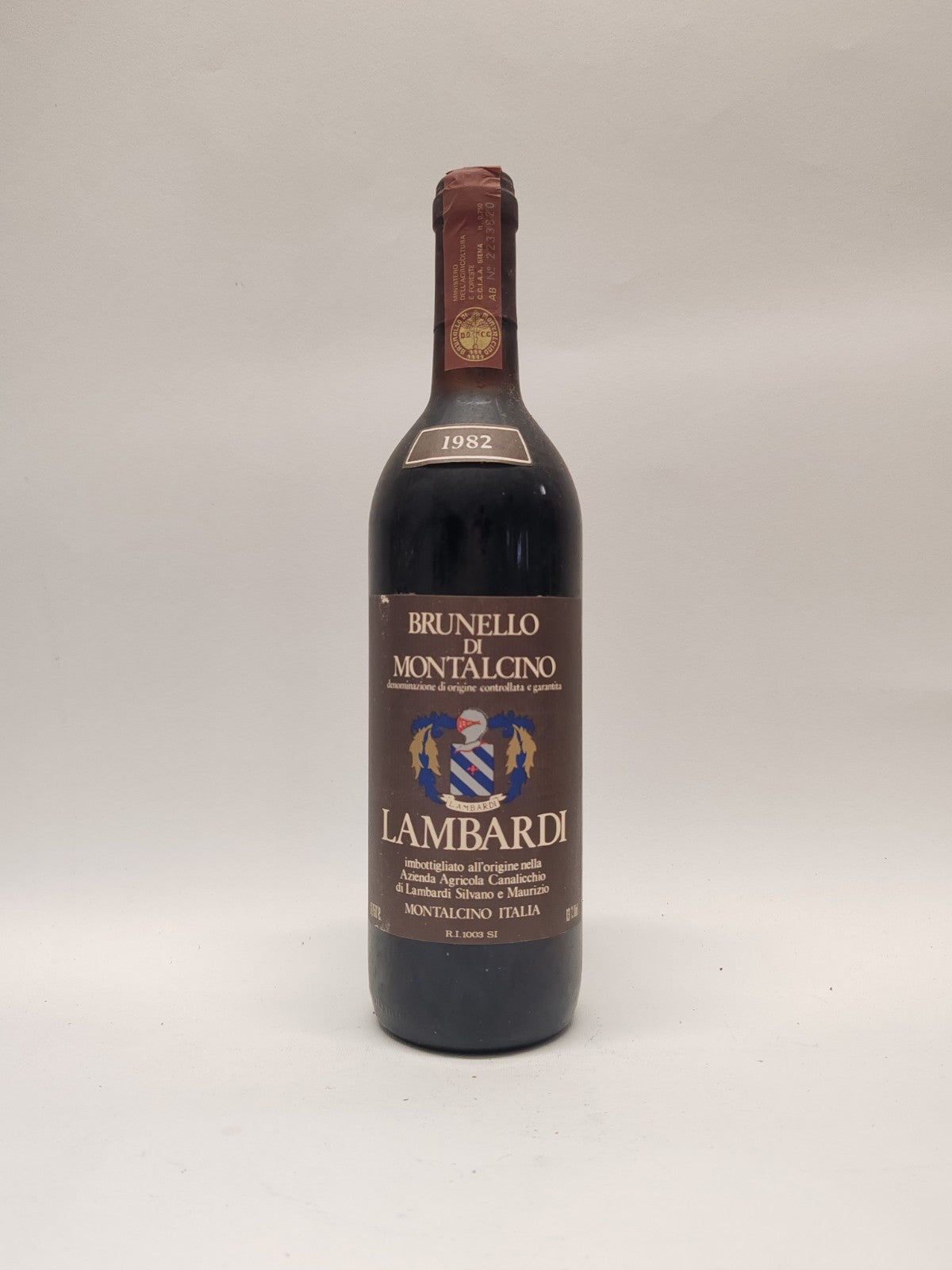 Brunello di Montalcino 1982 Canalicchio di Lambardi 0,75L 13% – Rarität Top Zust