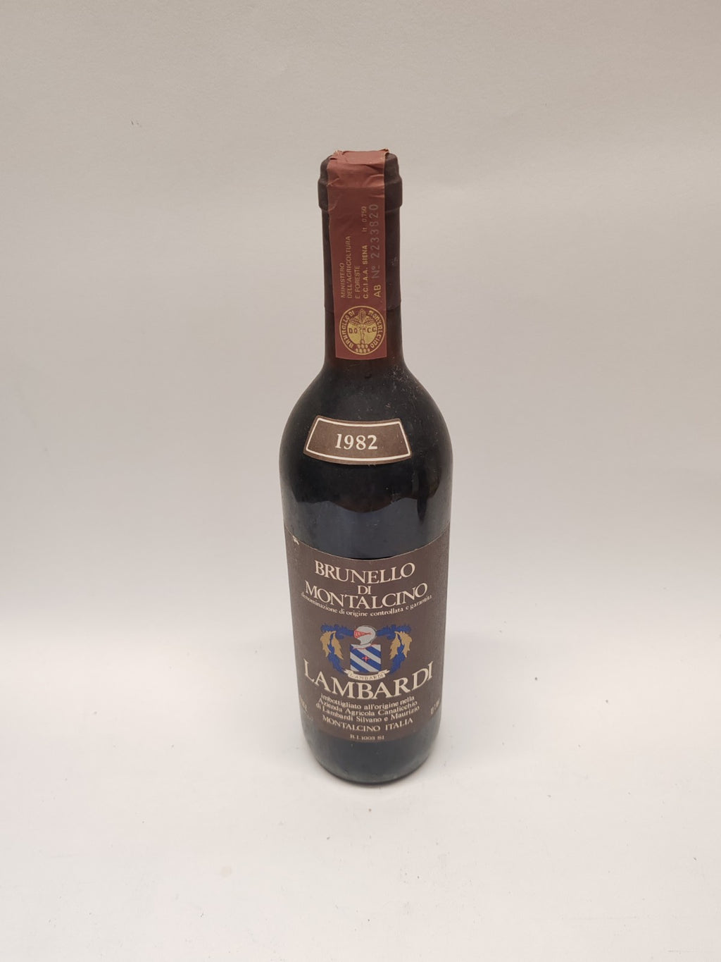 Brunello di Montalcino 1982 Canalicchio di Lambardi 0,75L 13% – Rarität Top Zust