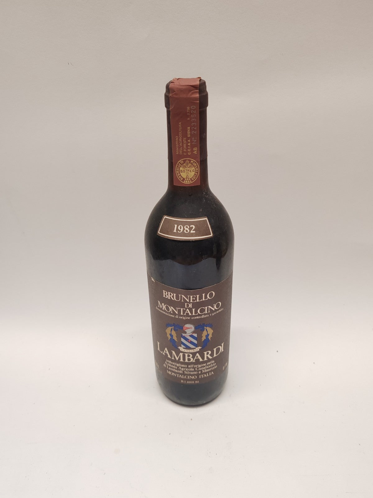Brunello di Montalcino 1982 Canalicchio di Lambardi 0,75L 13% – Rarität Top Zust