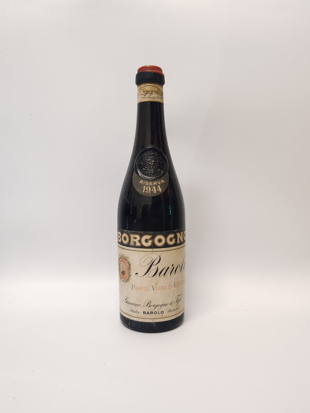 Barolo Borgogno Riserva 1944 – 0,72 l 13,5% – Top Zustand, sehr guter Füllstand,