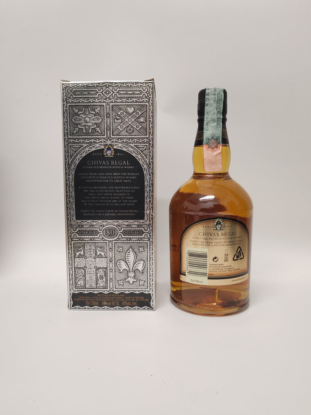 Chivas Regal 12 Years Blended Scotch Whisky 70cl 40,0% Mit Schachtel 90iger