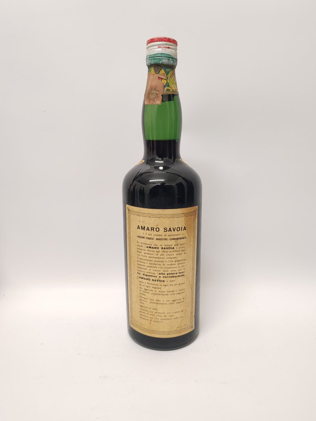 Cinzano Amaro Savoia – 100cl – 38,5% Vol – Italien – 1960er Jahre – Rarität