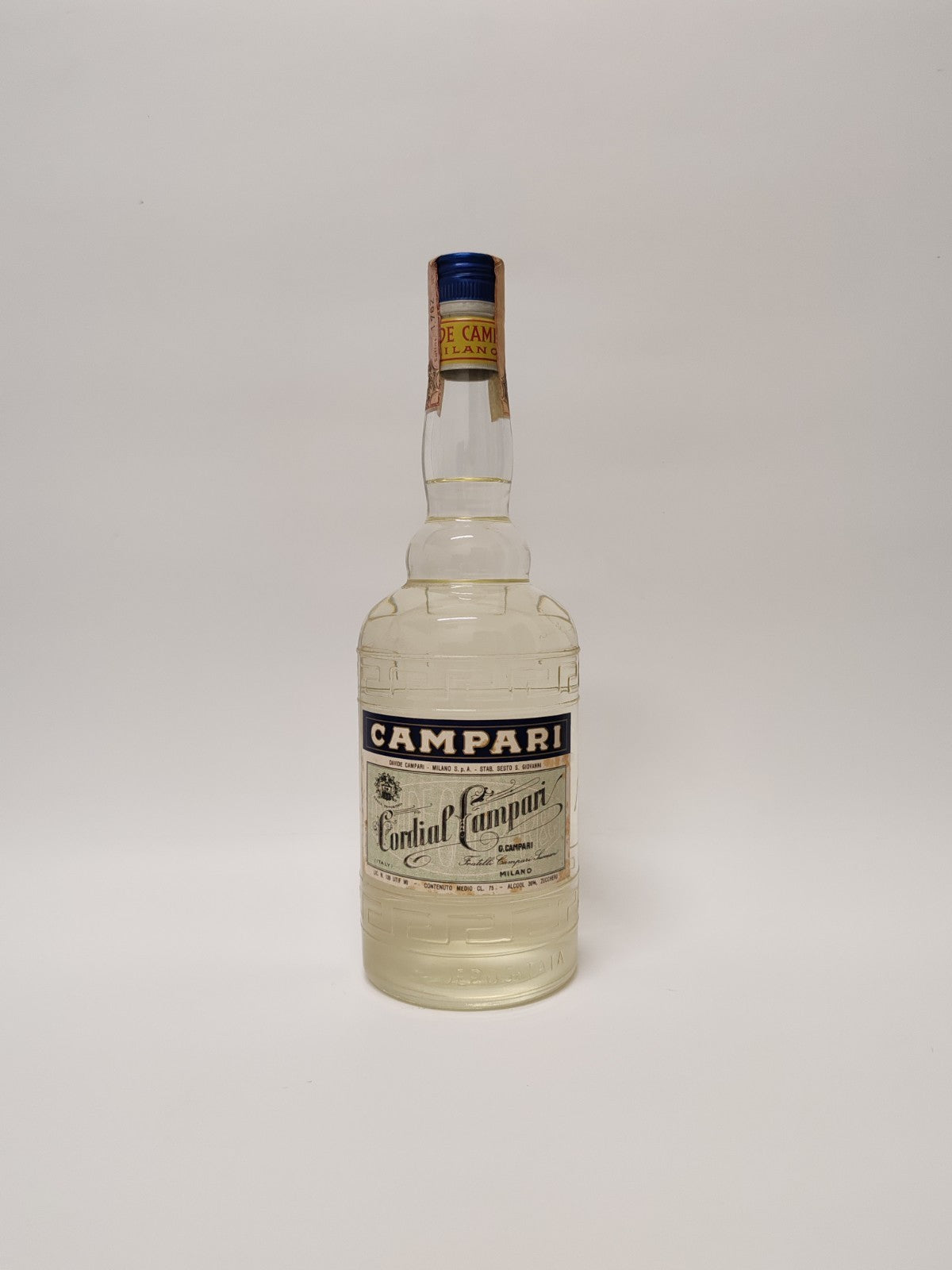 Campari Cordial Milano Himbeere Likör – 0,75L – 36% Vol. – Jahrgang 1972 - Italy