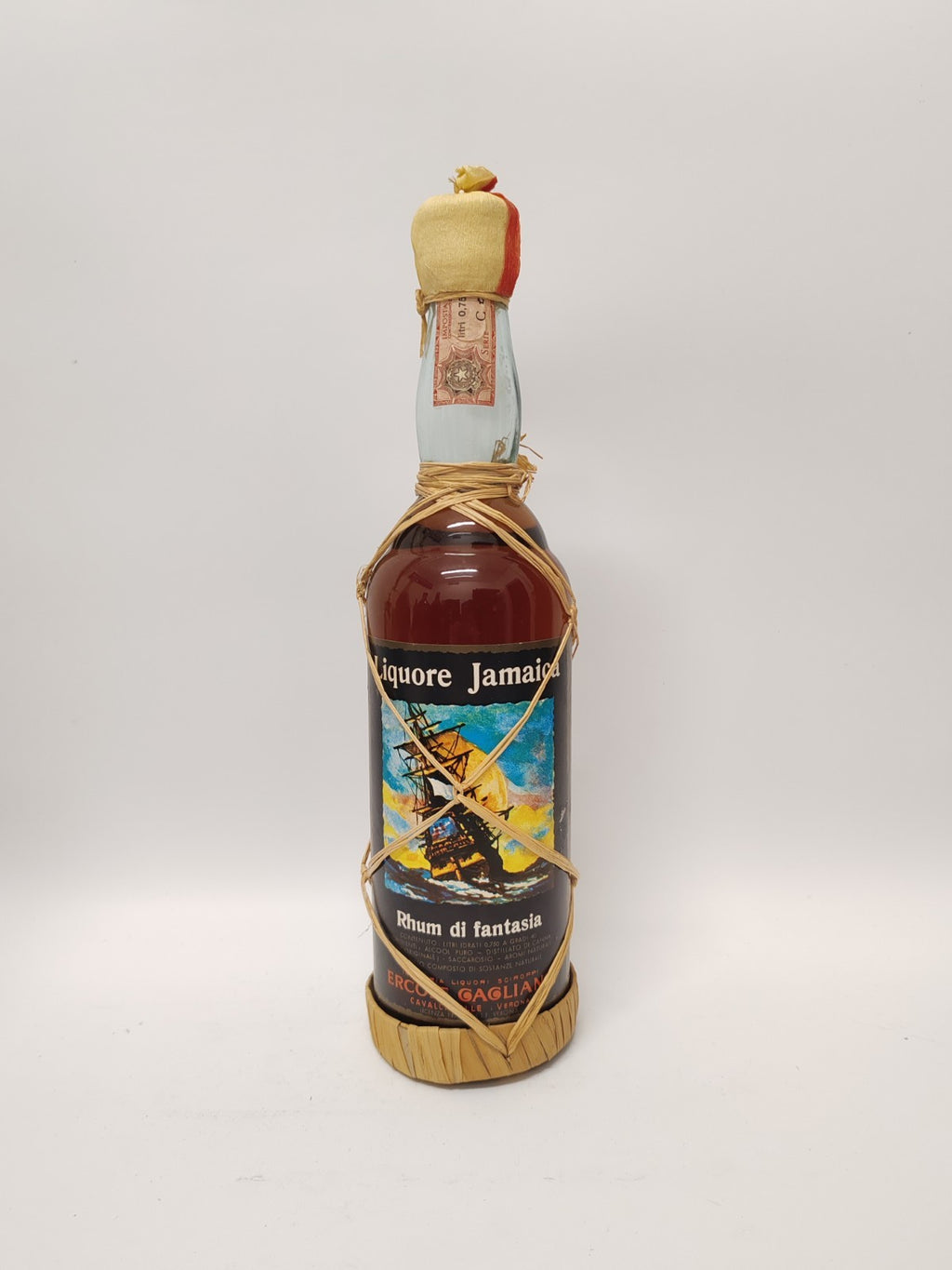 Liquore Jamaica RHUM – Fantasia Ercole Gagliano – 0,75 L – 40 % Vol – 1980er