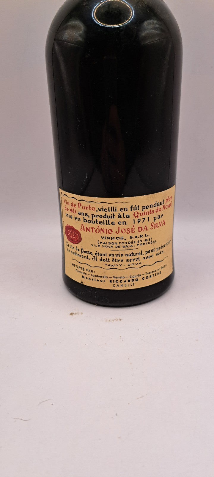 Bottiglia Porto Quinta do Noval Tawny 40 Years Antonio Jose Da Silva 20,4% 75cl Vintage