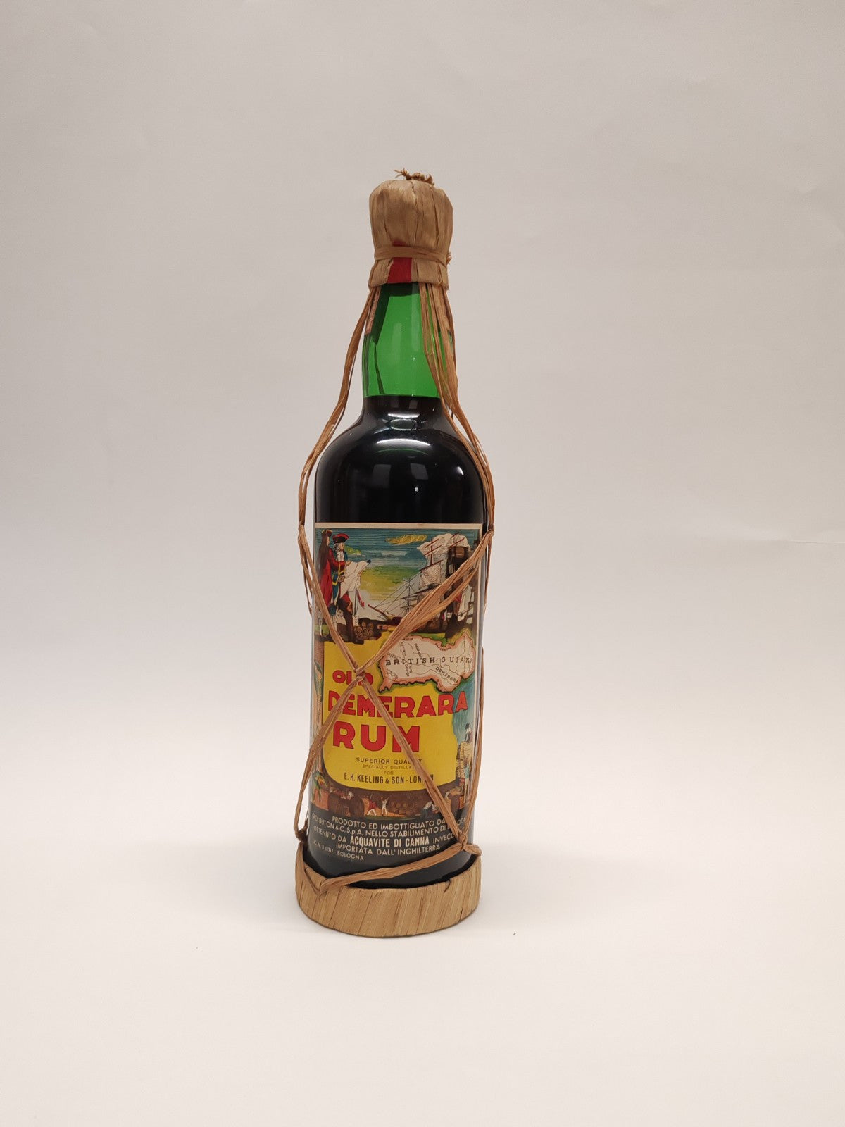 Old Demerara Rum 75cl 45% – Superior Quality – Vintage 1980 – seltene Sammlerfla