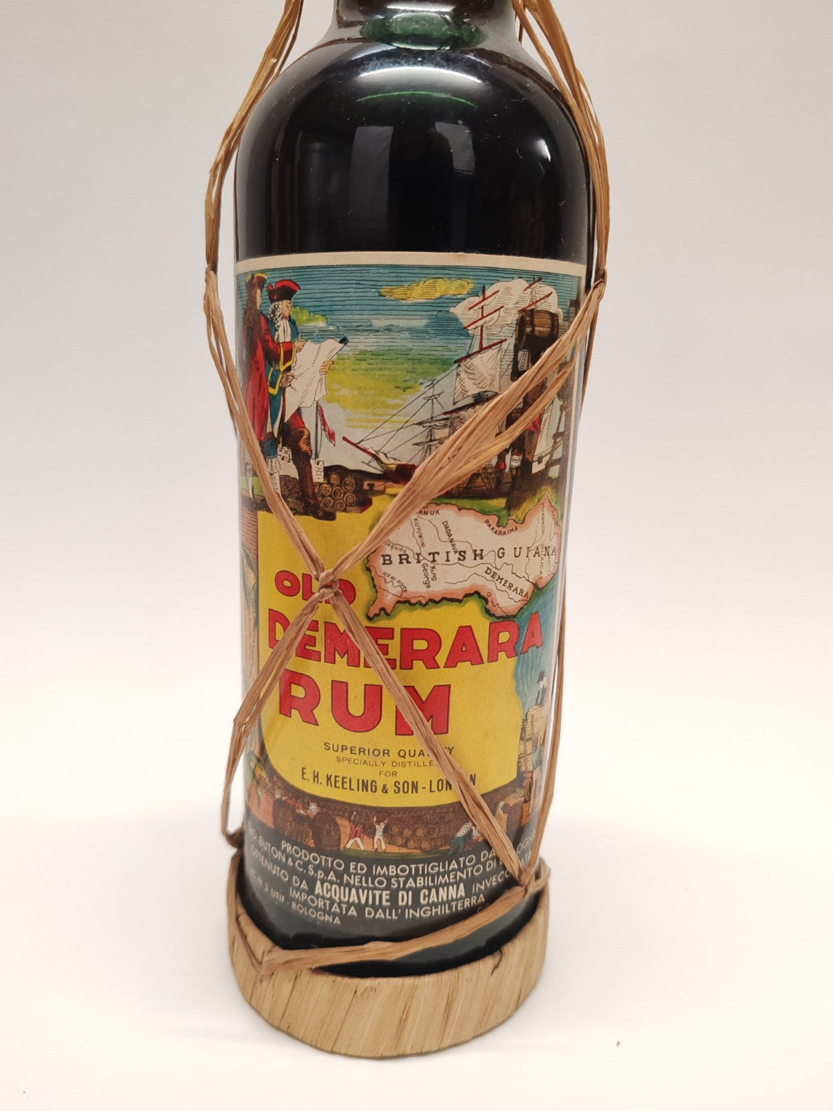 Old Demerara Rum 75cl 45% – Superior Quality – Vintage 1980 – seltene Sammlerfla