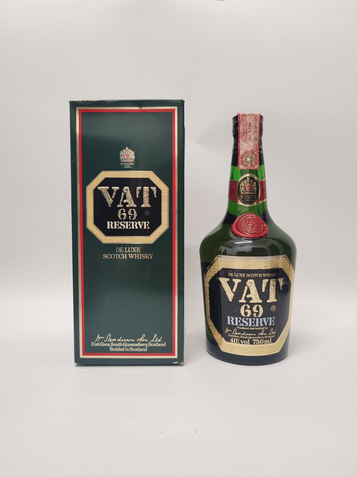 VAT 69 Reserve De Luxe Whisky 750ml 40% – 1980er Vintage – selten – OVP
