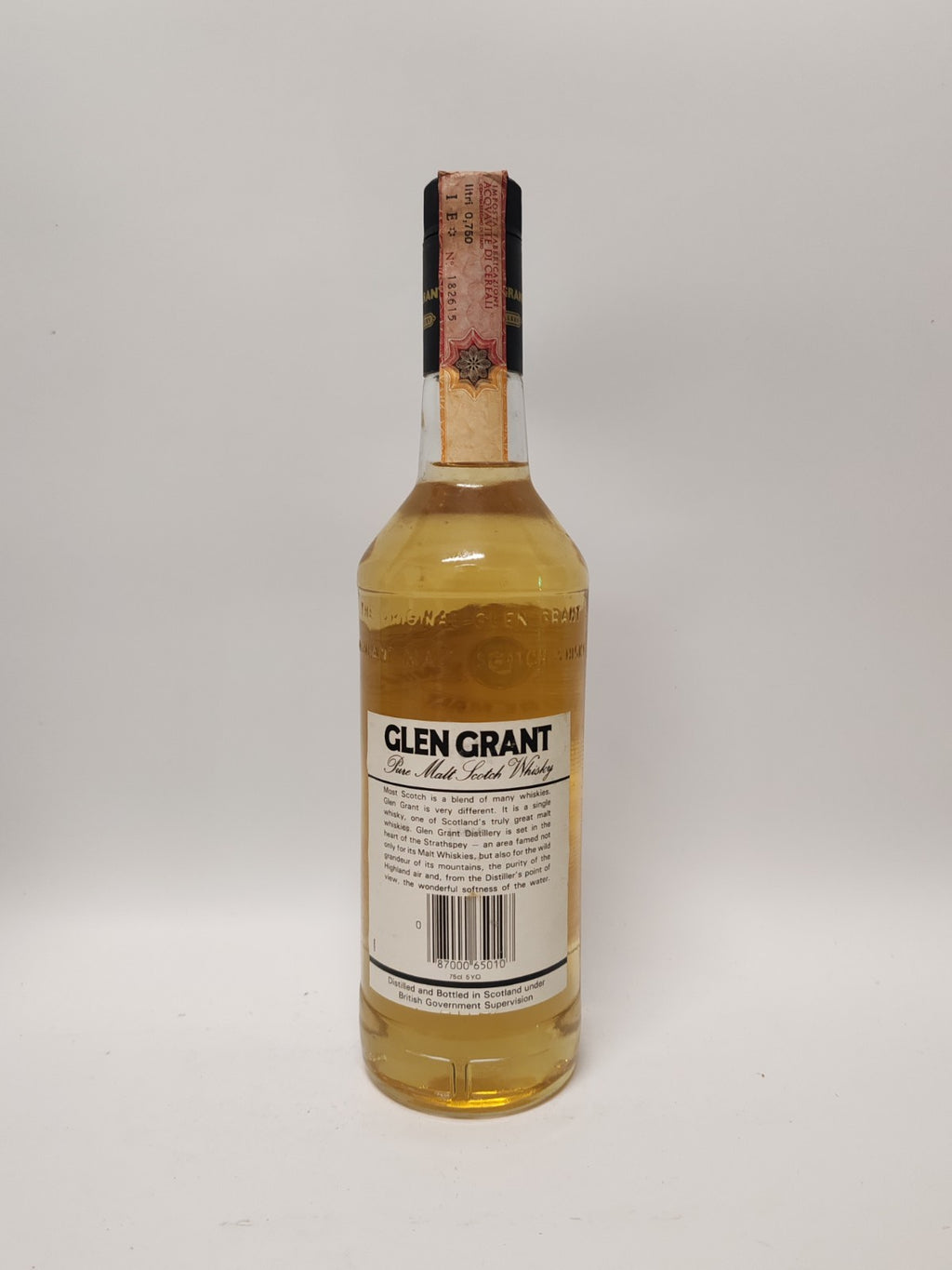 Glen Grant 5 Years Old Pure Malt Scotch Whisky – Distilled 1981 – 70cl 40%