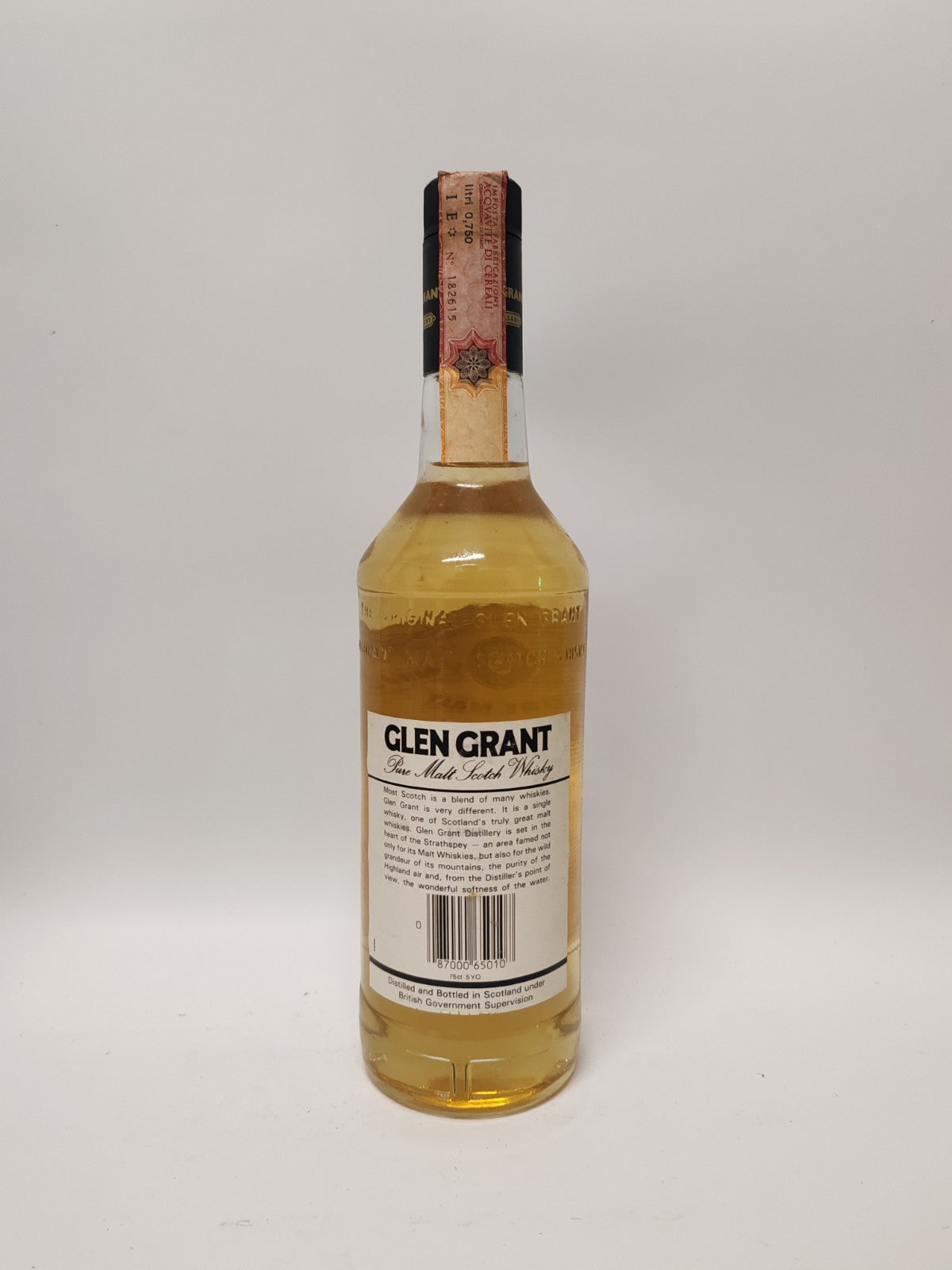 Glen Grant 5 Years Old Pure Malt Scotch Whisky – Distilled 1981 – 70cl 40%