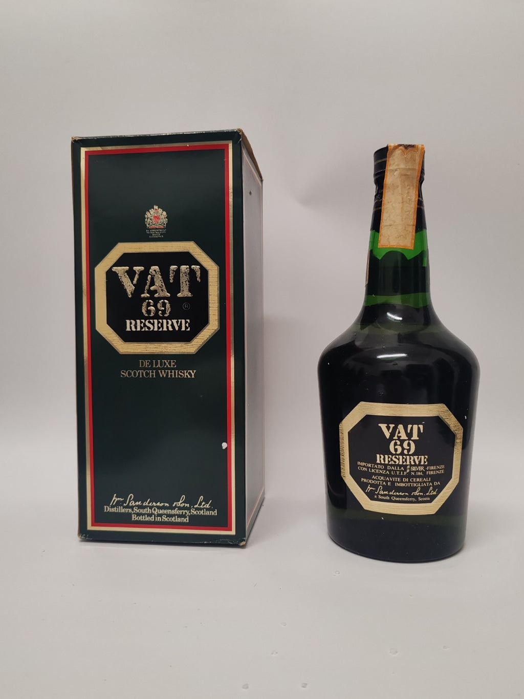 VAT 69 Reserve De Luxe Whisky 750ml 40% – 1980er Vintage – selten – OVP