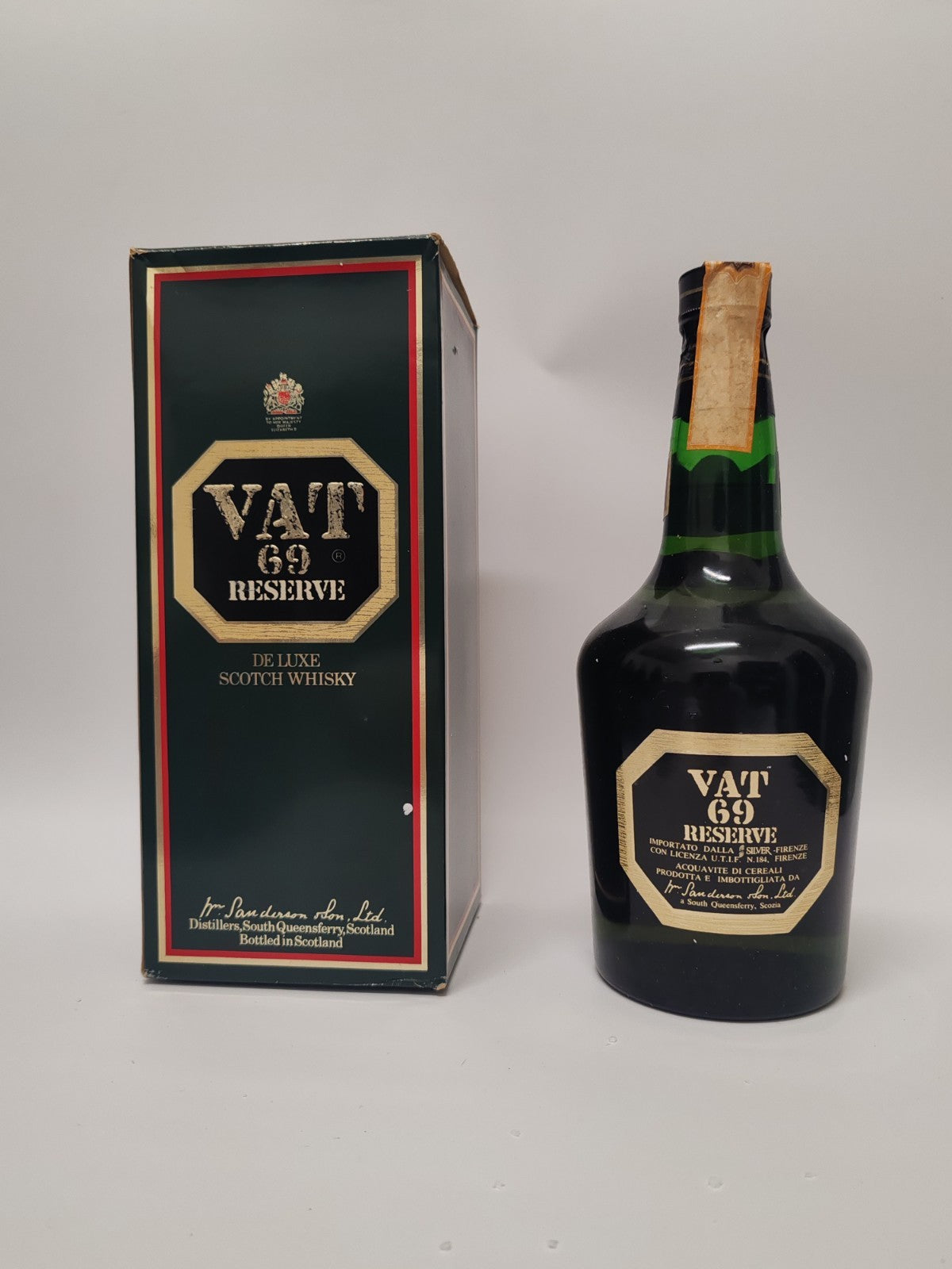 VAT 69 Reserve De Luxe Whisky 750ml 40% – 1980er Vintage – selten – OVP