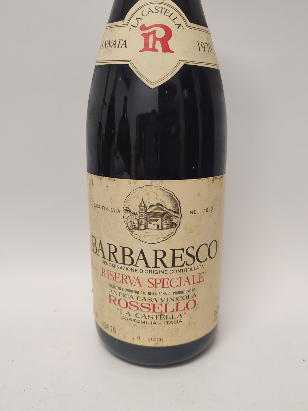 Barbaresco DOC Riserva Speciale 1970 La Castellana – Rossello Cortemilia  selten