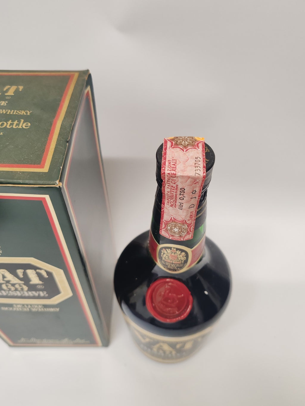 VAT 69 Reserve De Luxe Whisky 750ml 40% – 1980er Vintage – selten – OVP