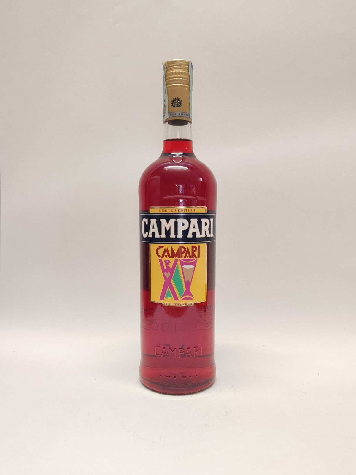 Campari Bitter 1L – Limited Edition Depero 2014 – Gelb - Selten Sammlerflasche