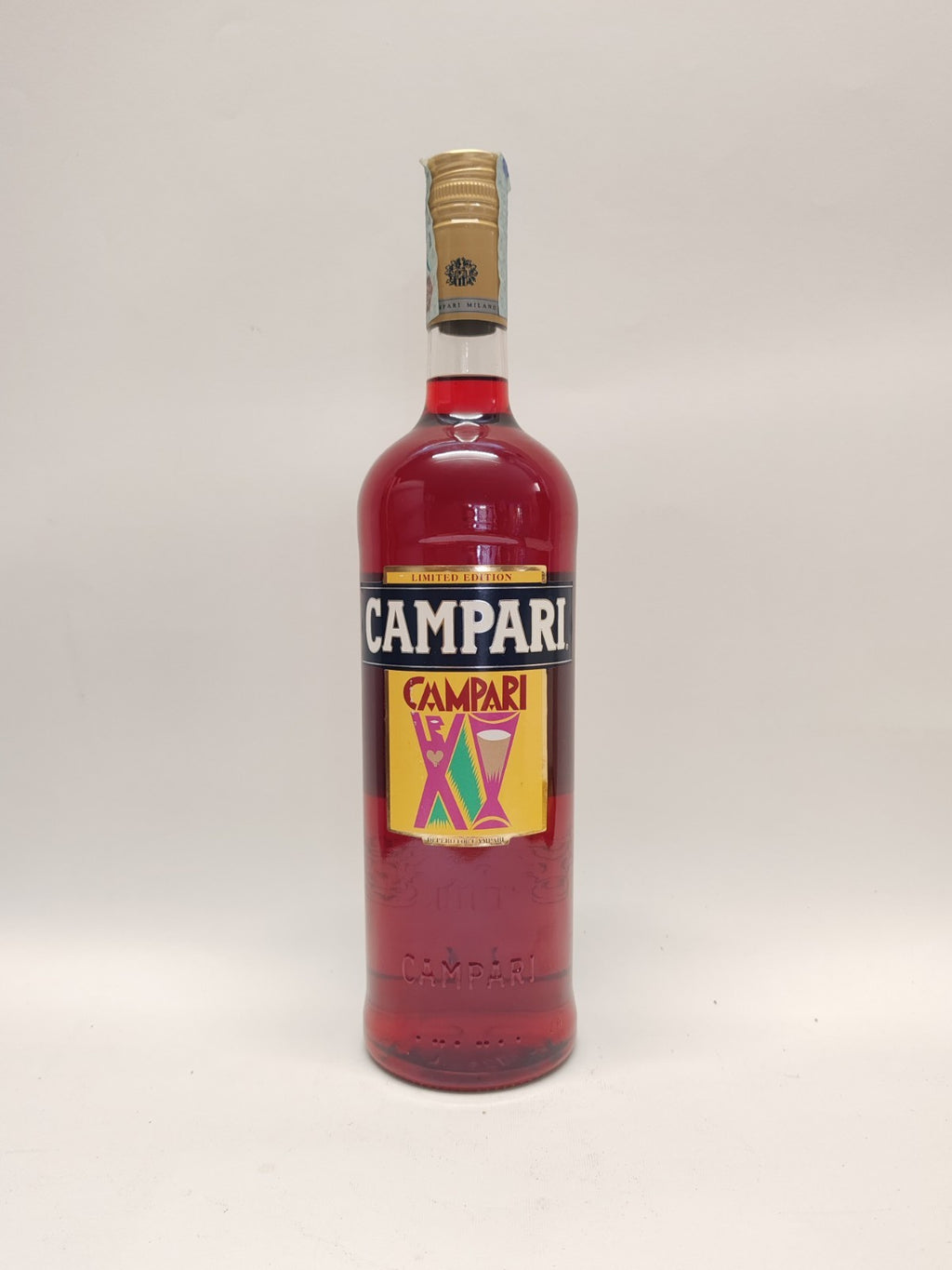 Campari Bitter 1L – Limited Edition Depero 2014 – Gelb - Selten Sammlerflasche