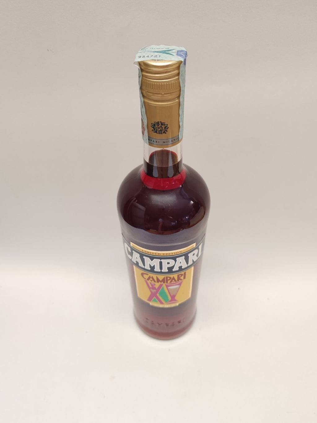 Campari Bitter 1L – Limited Edition Depero 2014 – Gelb - Selten Sammlerflasche