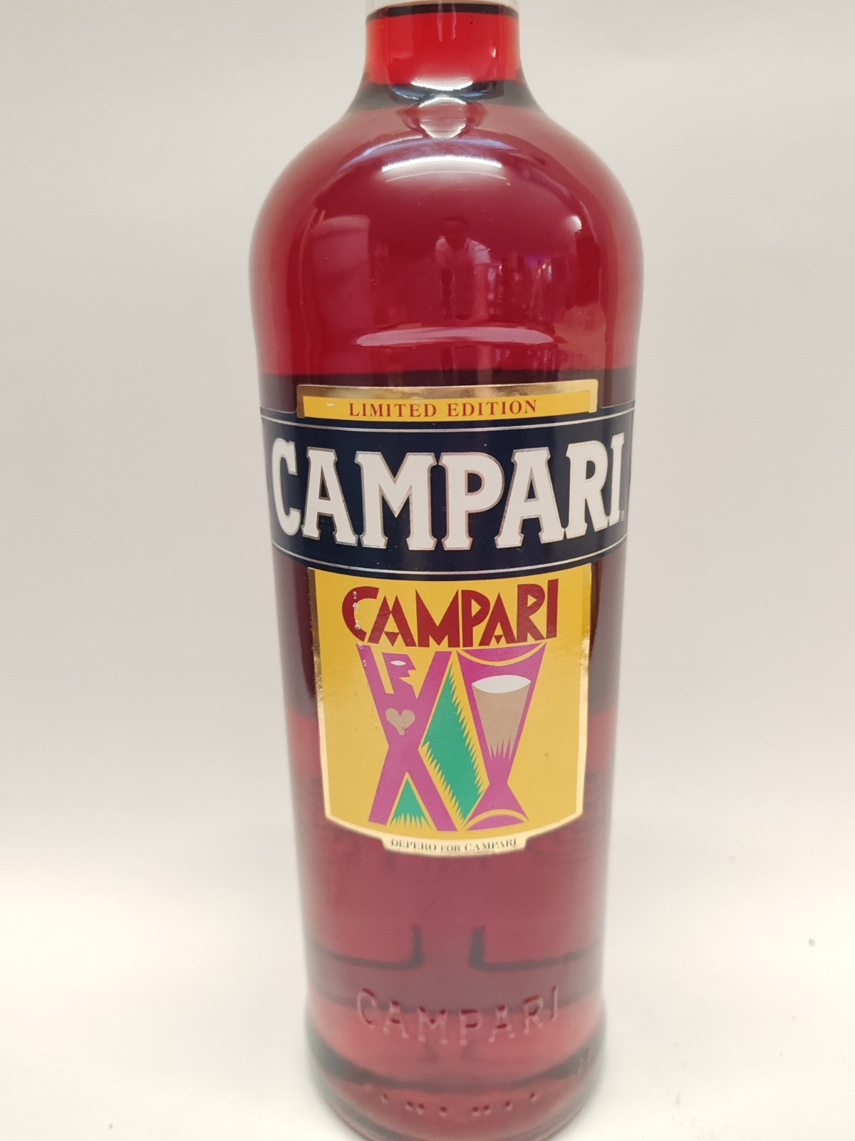Campari Bitter 1L – Limited Edition Depero 2014 – Gelb - Selten Sammlerflasche