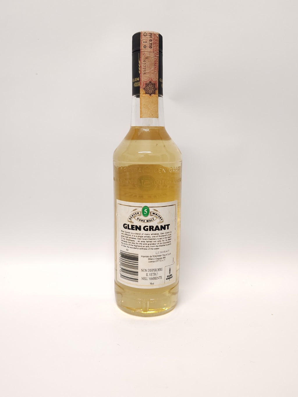Glen Grant 5 Years Old Pure Malt Scotch Whisky – Distilled 1988 – 70cl 40%
