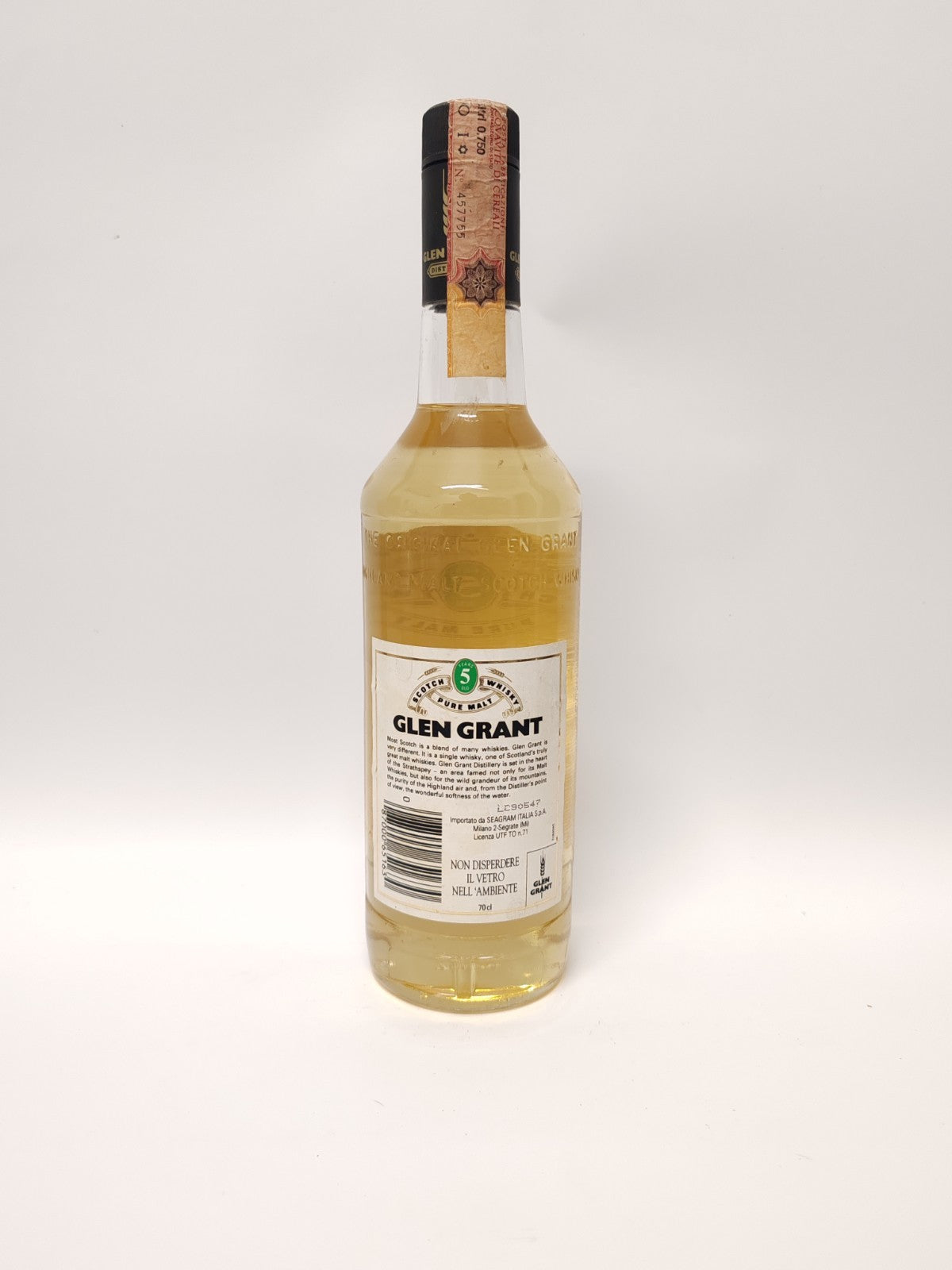 Glen Grant 5 Years Old Pure Malt Scotch Whisky – Distilled 1988 – 70cl 40%