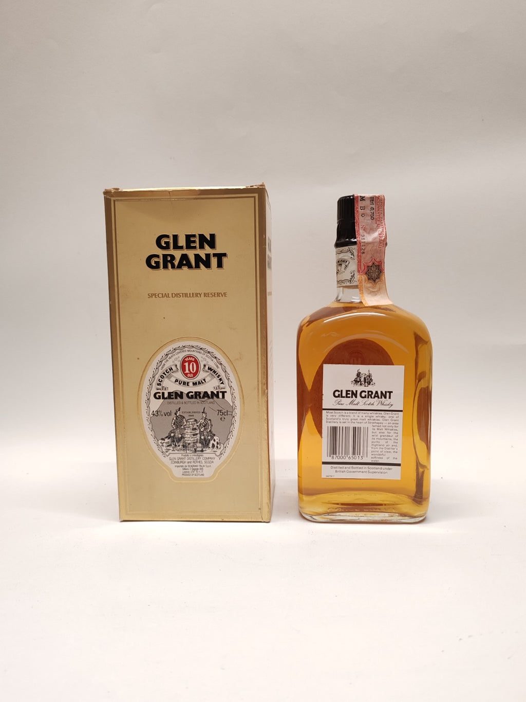 Glen Grant 10 Years Highland Malt Scotch Whisky – 75cl – 43% – mit Originalbox