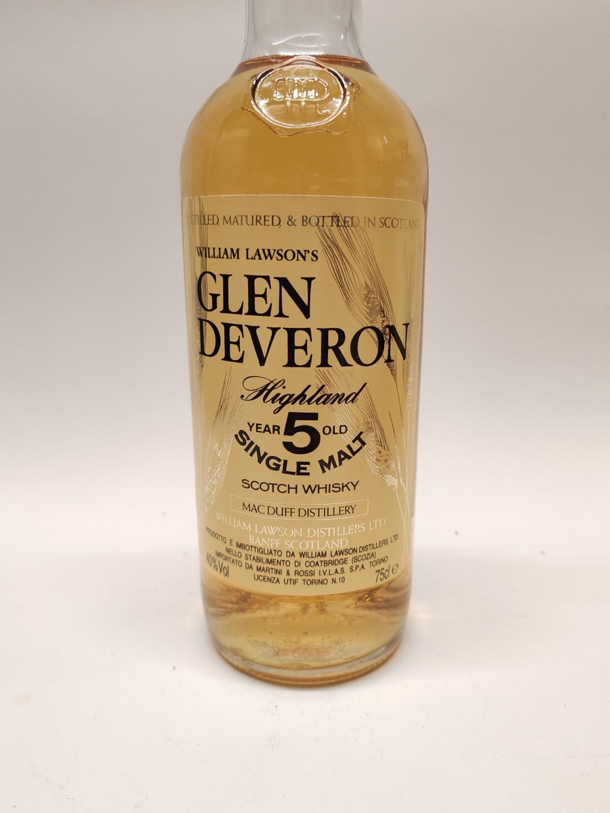 Glen Deveron 5 Years Single Malt Scotch Whisky – 75cl – 40% – mit Originalbox