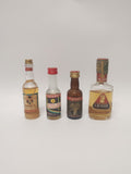 Seltenes 4er Set Rum Miniaturen – 1960er Jahre – Perfekter Zustand – Versiegelt