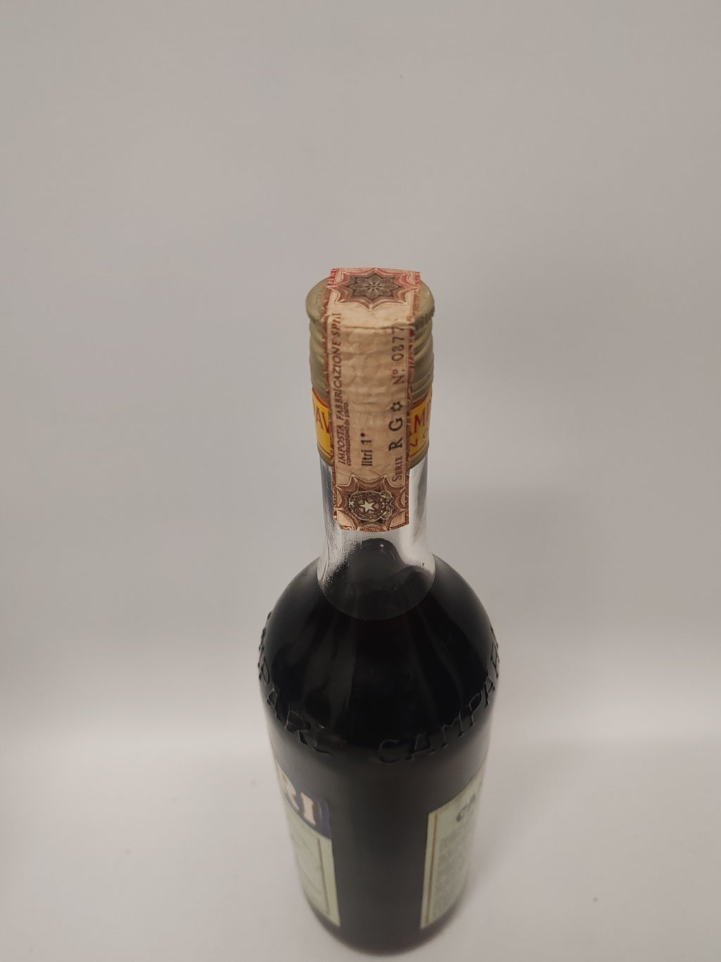 Campari Bitter 1 L – 80er Jahre – versiegelt– 25 % vol –seltene Sammlerflasche