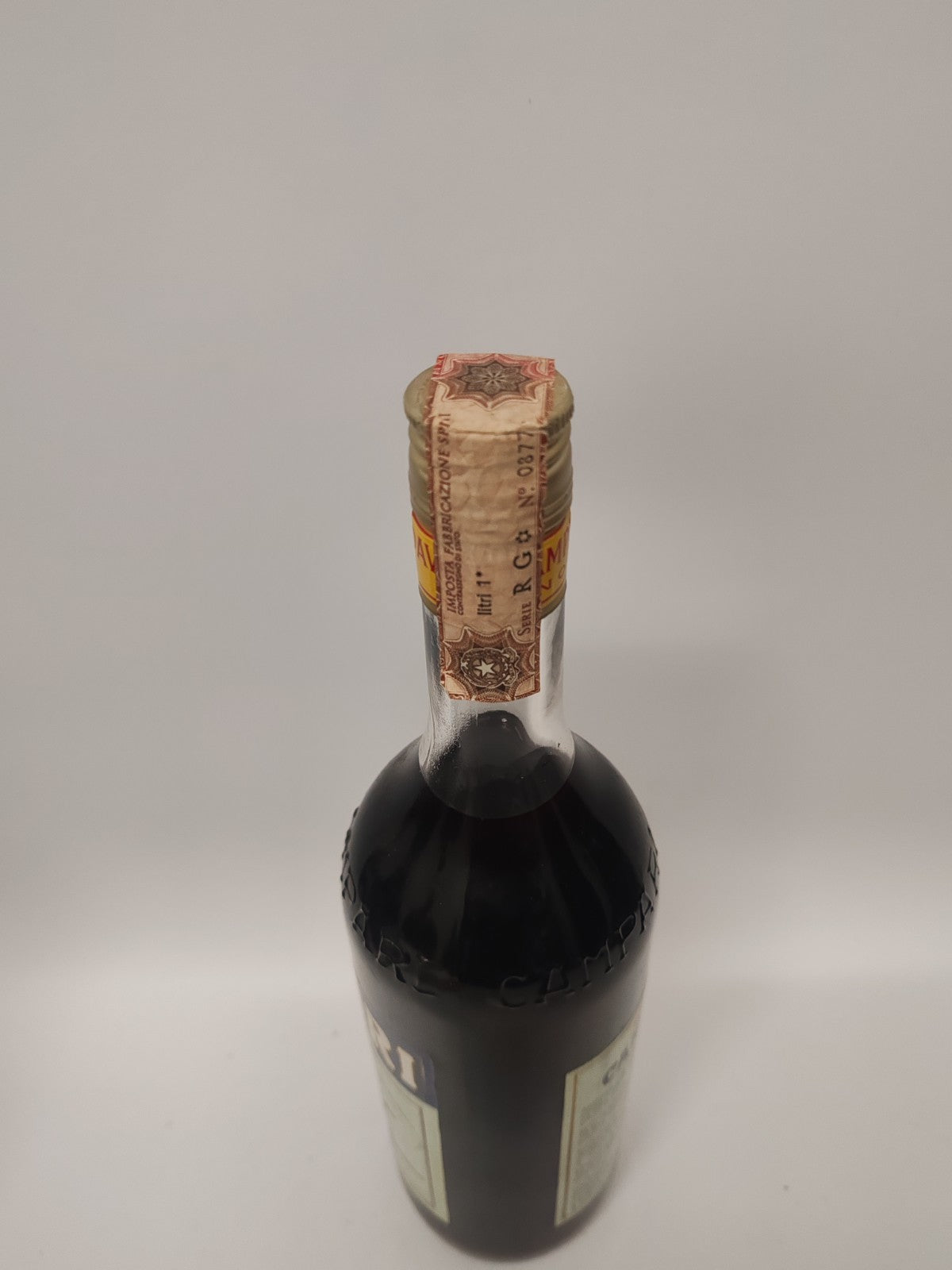 Campari Bitter 1 L – 80er Jahre – versiegelt– 25 % vol –seltene Sammlerflasche