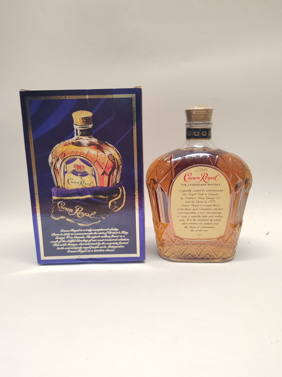 Crown Royal Fine De Luxe Blended Canadian Whisky – 1990er – 75cl – 40% – Mit OVP