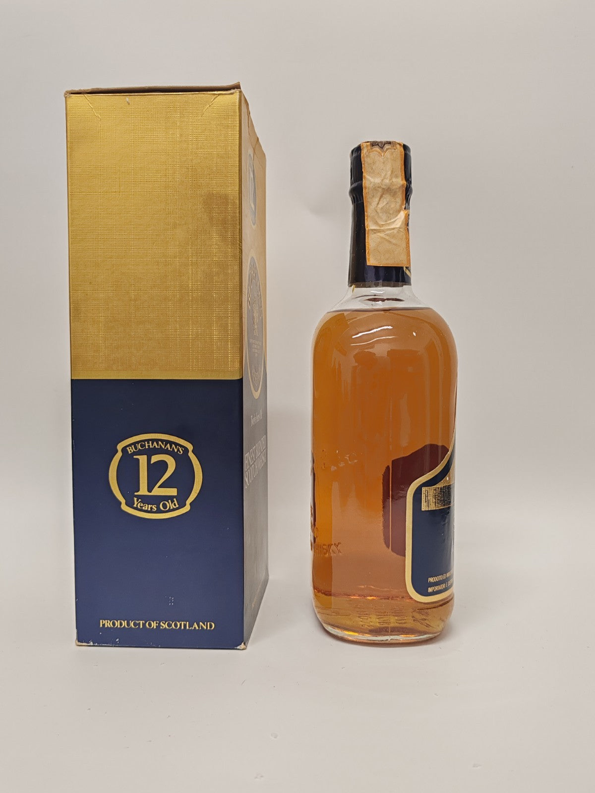 Buchanan’s Reserve 12 Jahre Whisky 75cl 40% – Rare Blended Scotch, Vintage 80er,