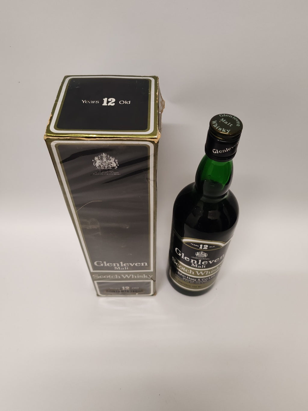 Glenleven 12 Years Old Malt Scotch Whisky – 750ml – 43% – 1980er Jahre – Selten