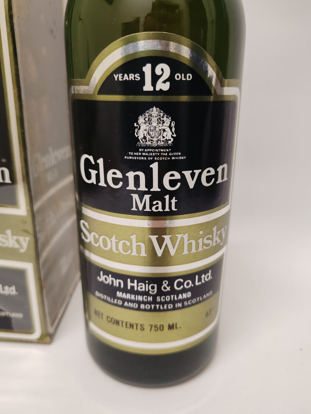 Glenleven 12 Years Old Malt Scotch Whisky – 750ml – 43% – 1980er Jahre – Selten