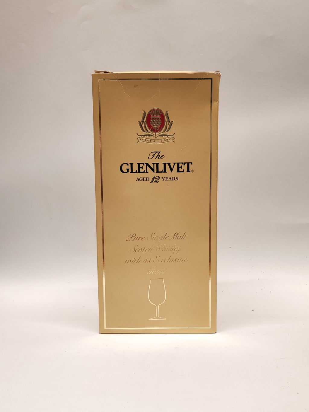 Glenlivet 12 Years All Malt Scotch Whisky Sonderausgabe Mit Schachtel Und Glas