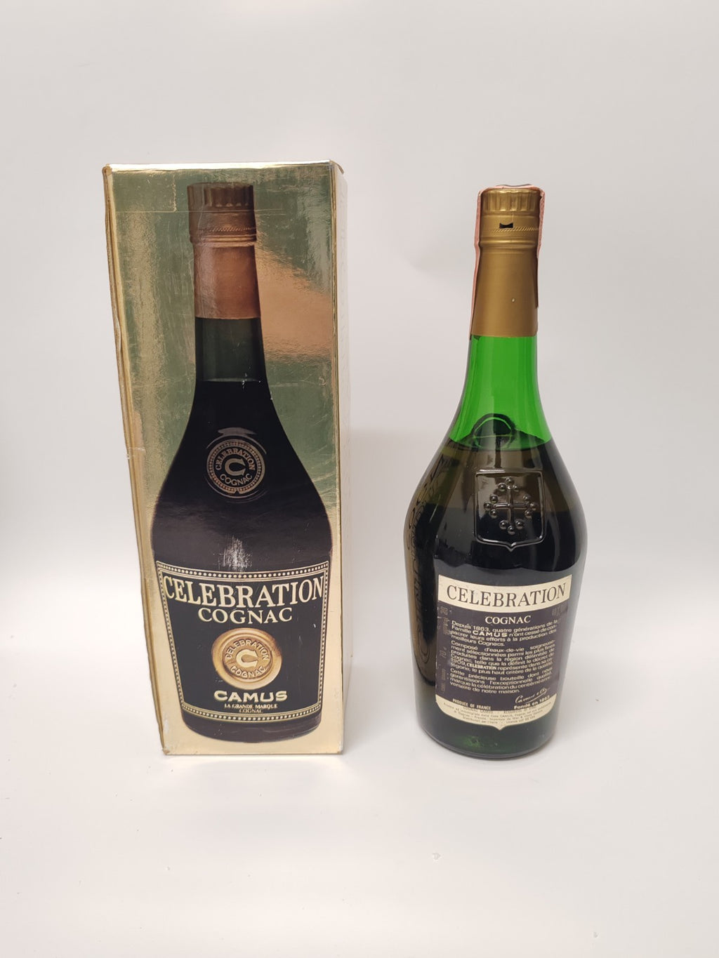 Camus Celebration Cognac – 70cl 40% – 1980er Jahre – mit Box – seltener Cognac