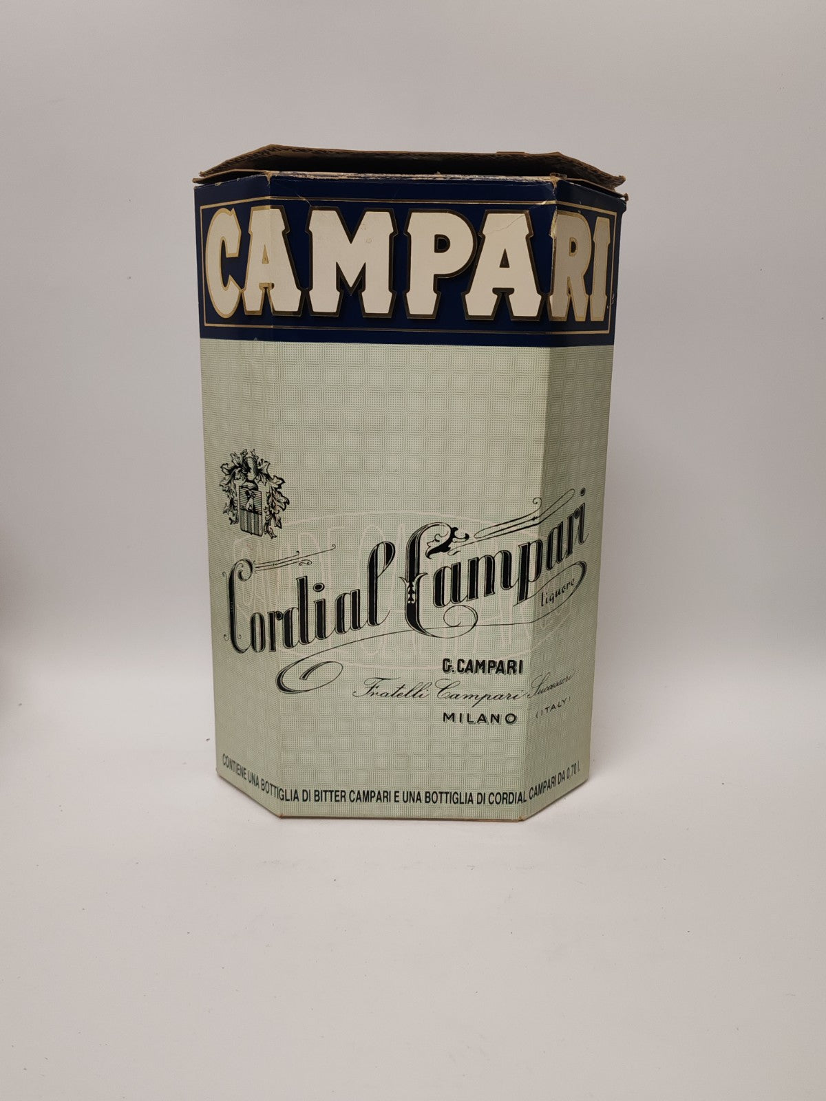 Campari Bitter & Cordial Geschenkset 2×0,7L | 1980er Vintage |Seltene Verpackung