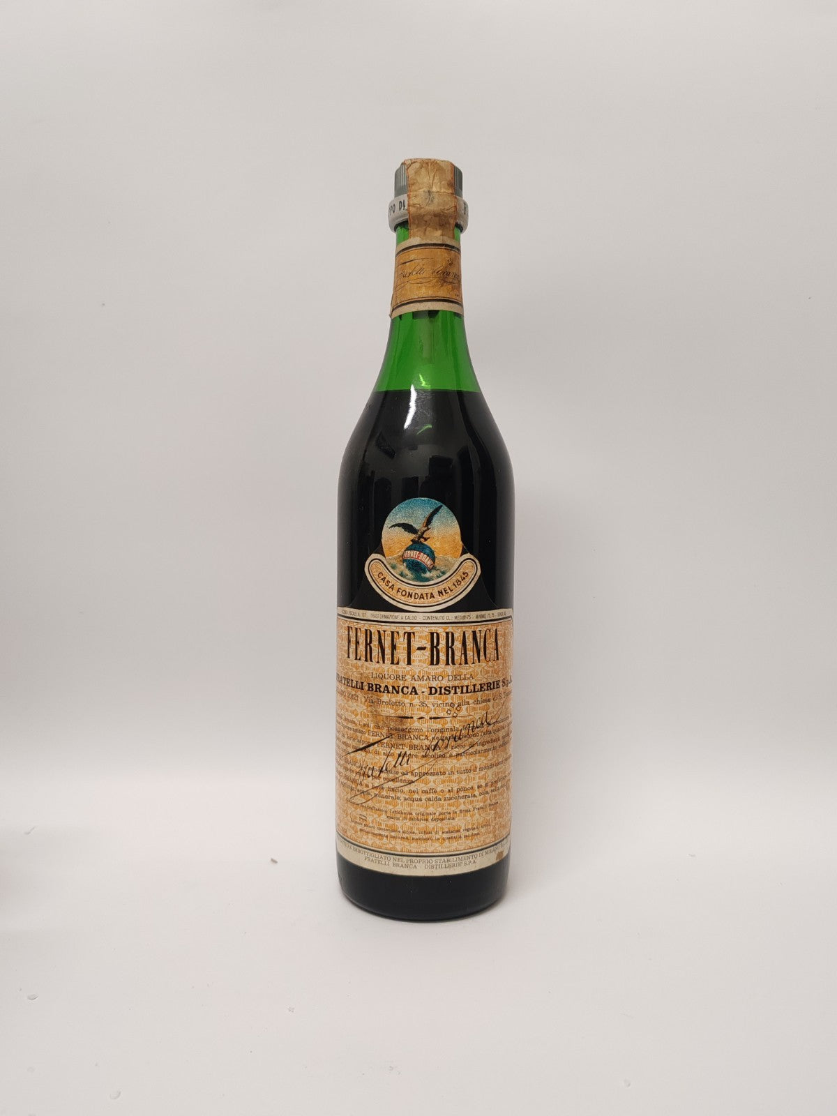 Fernet Branca Liquore Amaro – Original Vintage Kräuterlikör aus den 1970er Jahre