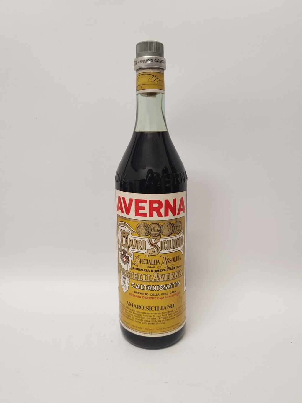 Amaro Averna Siciliano 1L 34% – selten – 1970er – ungeöffnet & versiegelt