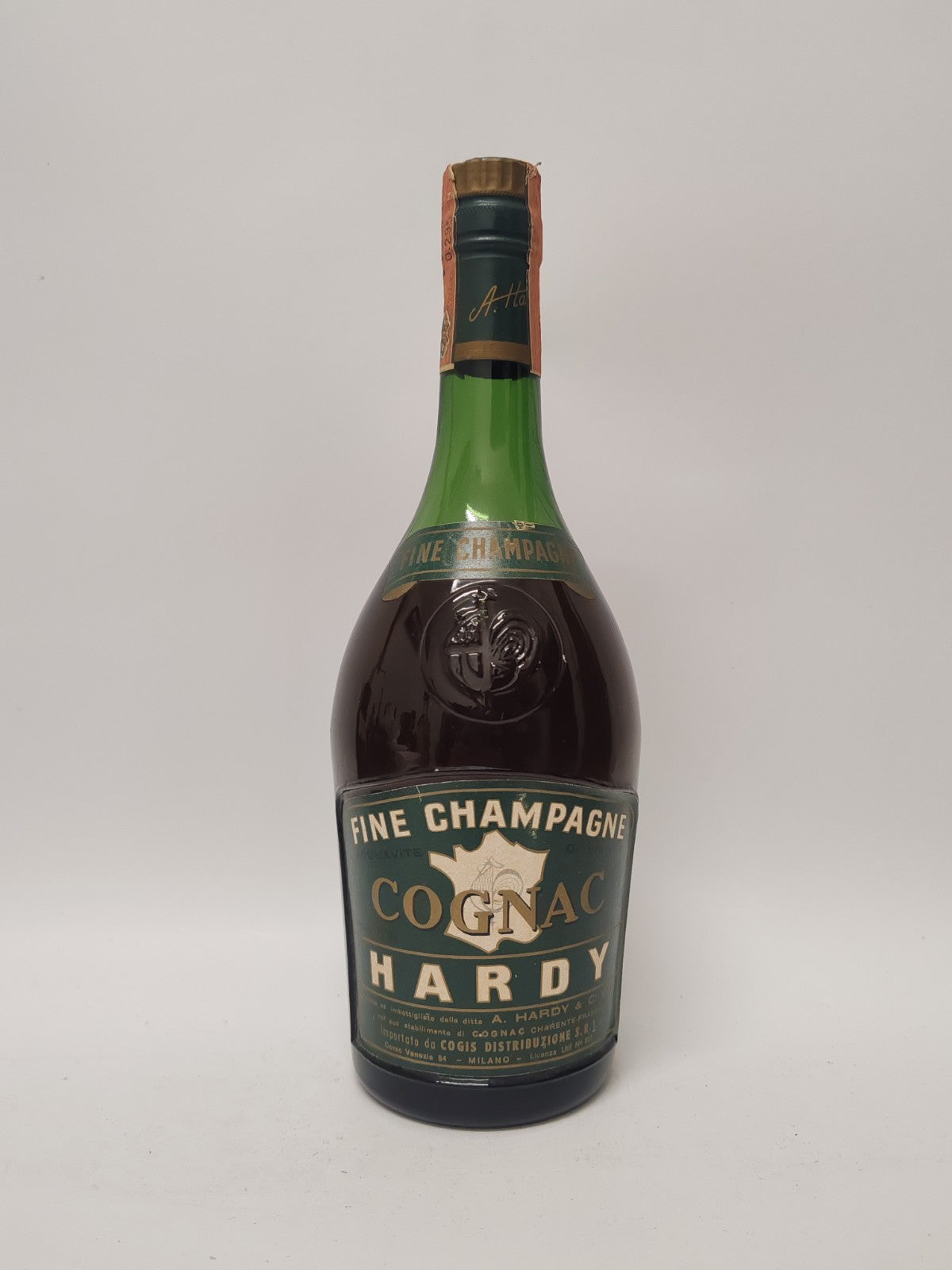 Cognac Hardy Fine Champagne 75cl 40% – selten – 1970er – versiegelt & ungeöffnet
