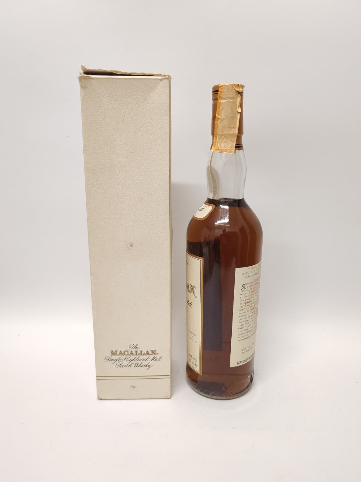 Macallan 7 Years Armando Giovinetti Special Selection 70cl 40%  80er Mit Schacht